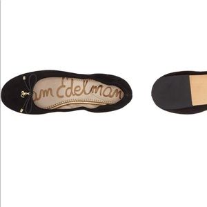 Sam Edelman black suede flats